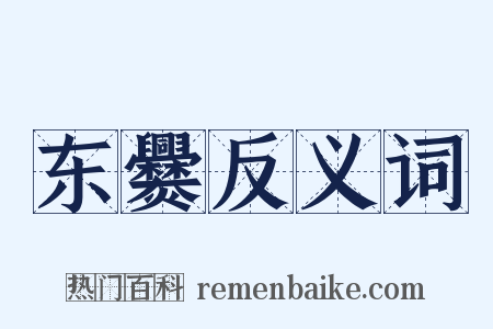 东爨反义词是什么意思的图片